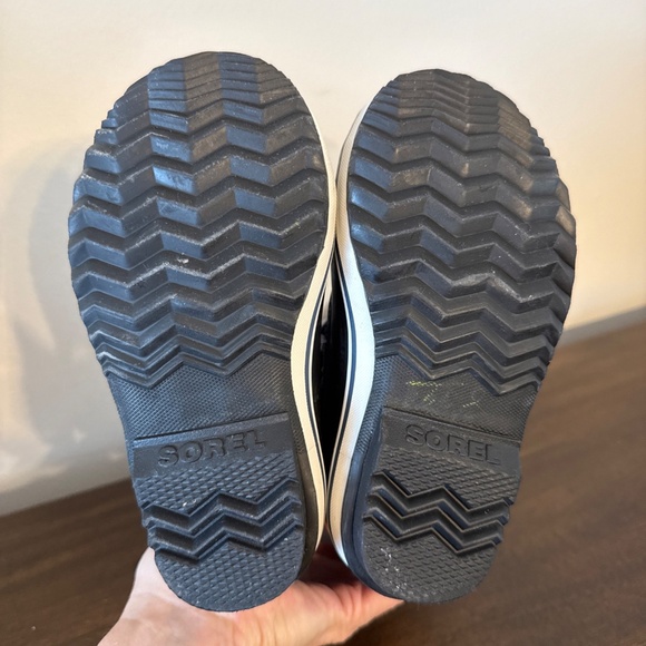 Sorel Waterproof Snow Boots Blue/black Fleece Lining Size 11 - Picture 8 of 9